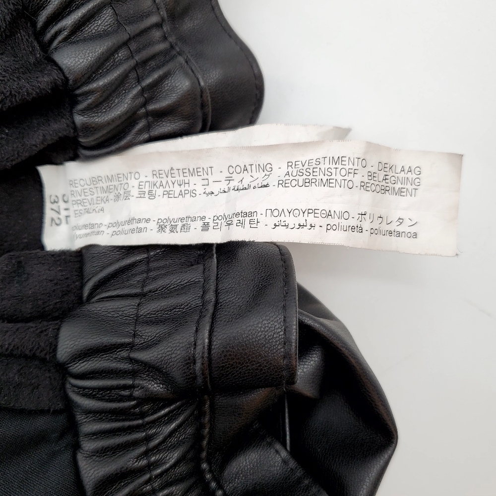Zara Baggy High Rise Faux Leather Pants - Picture 10 of 11